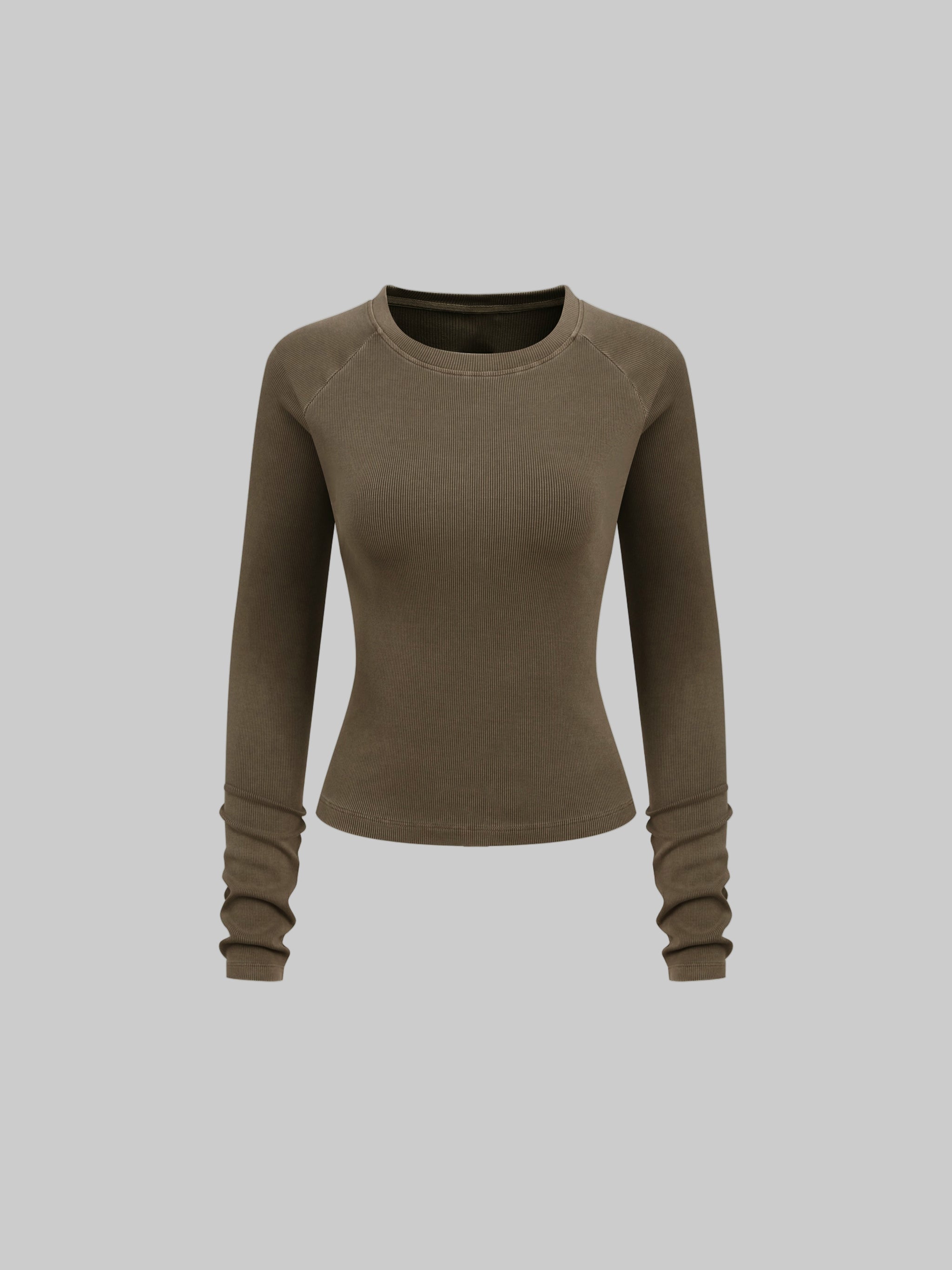 T-shirt slim à manches longues