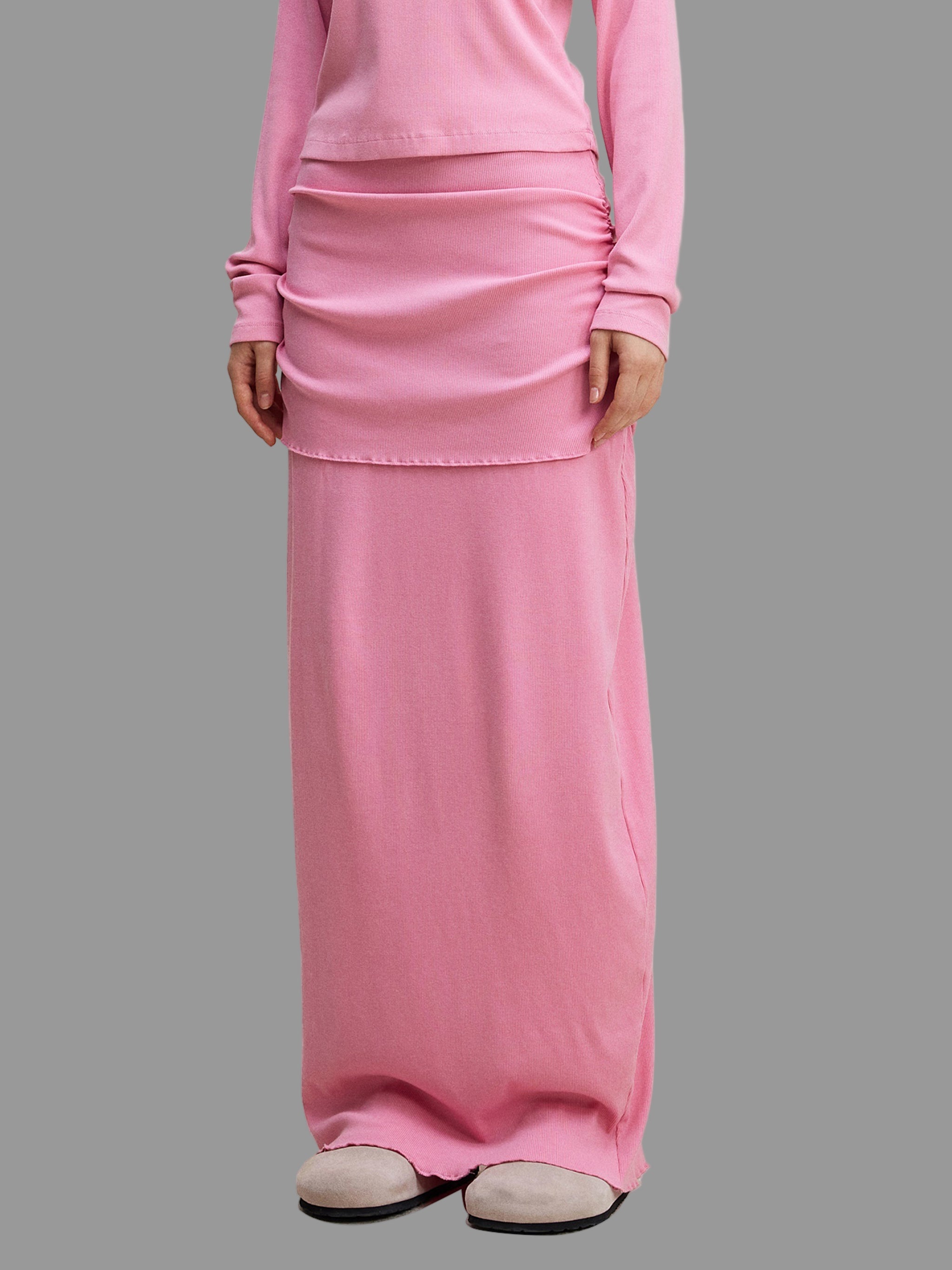 Jupe maxi moulante aux hanches