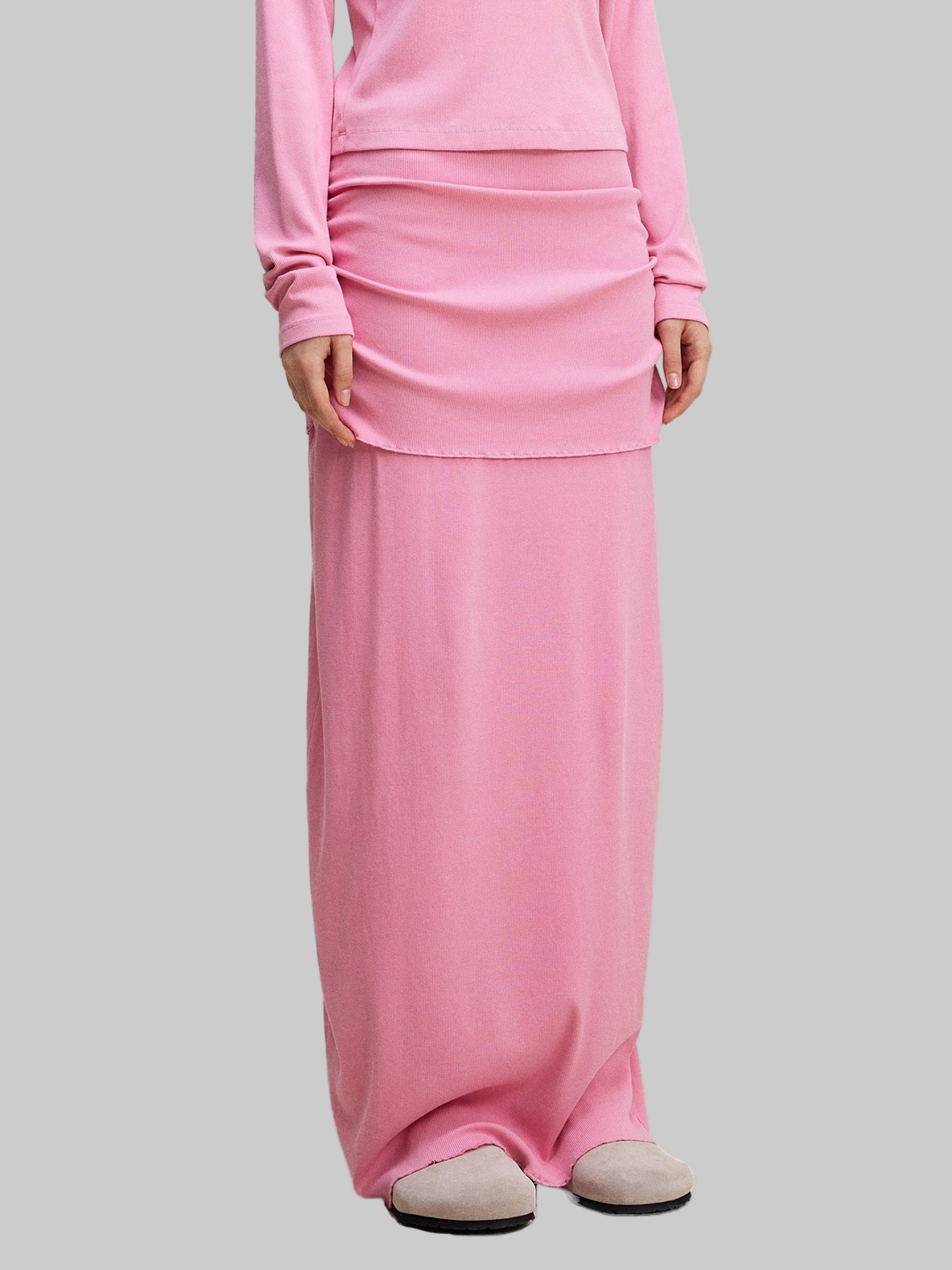 Jupe maxi moulante aux hanches