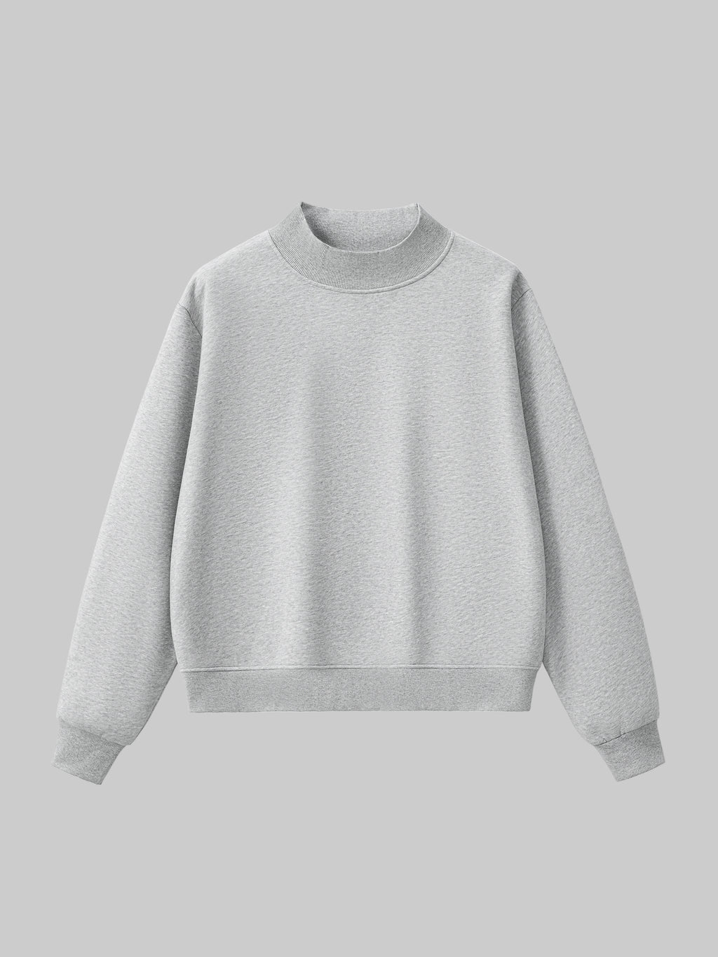 Sweat-shirt à col en molleton