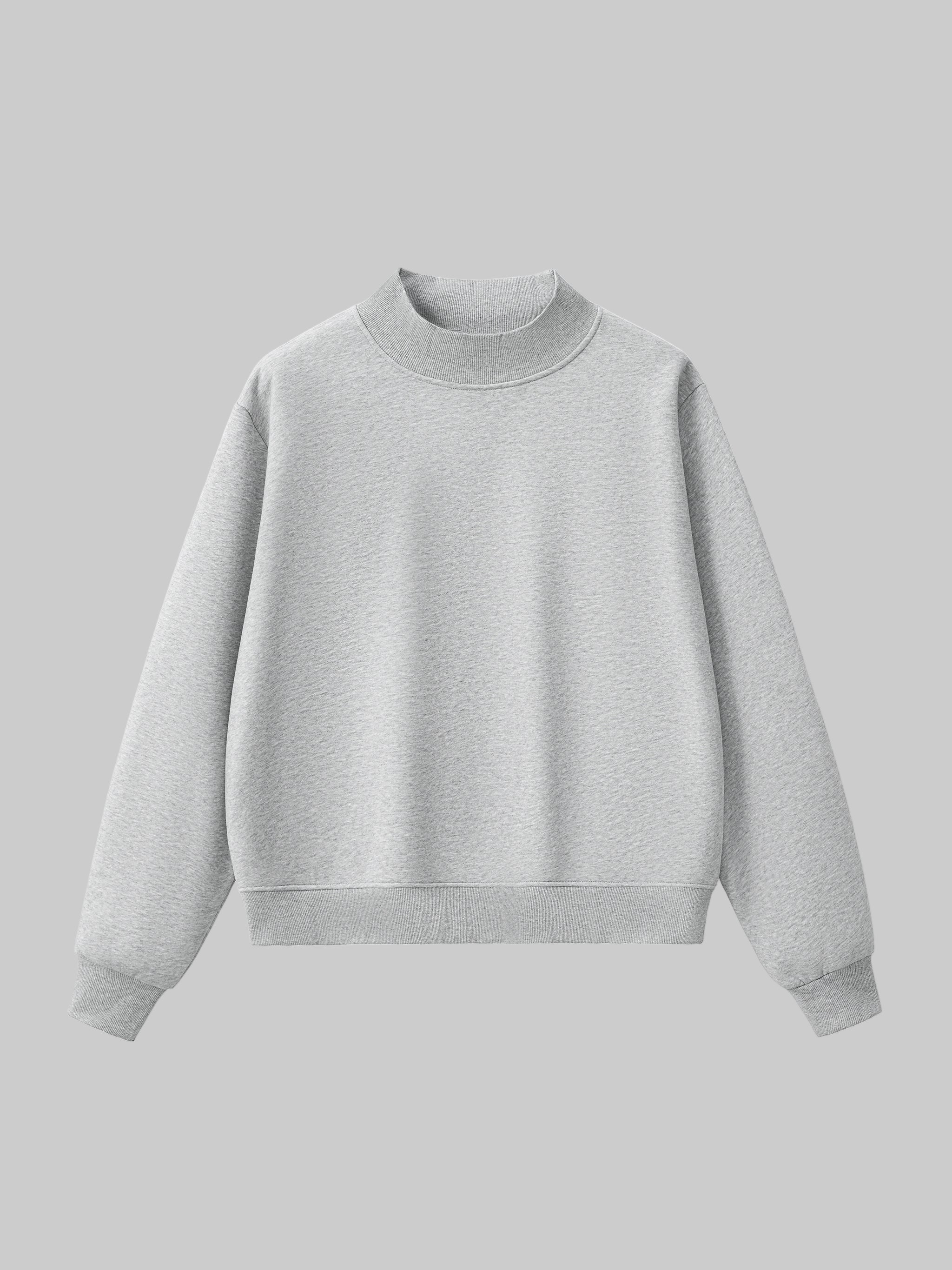 Sweat-shirt à col en molleton