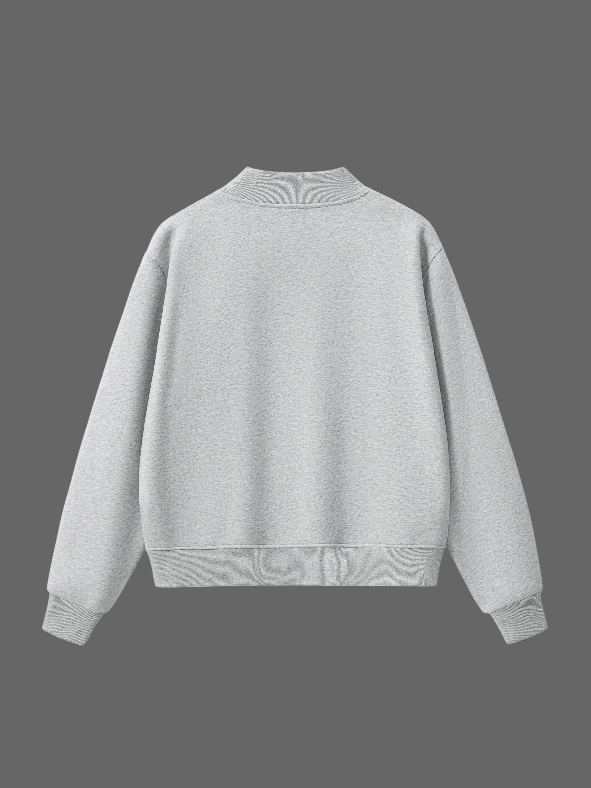 Sweat-shirt à col en molleton