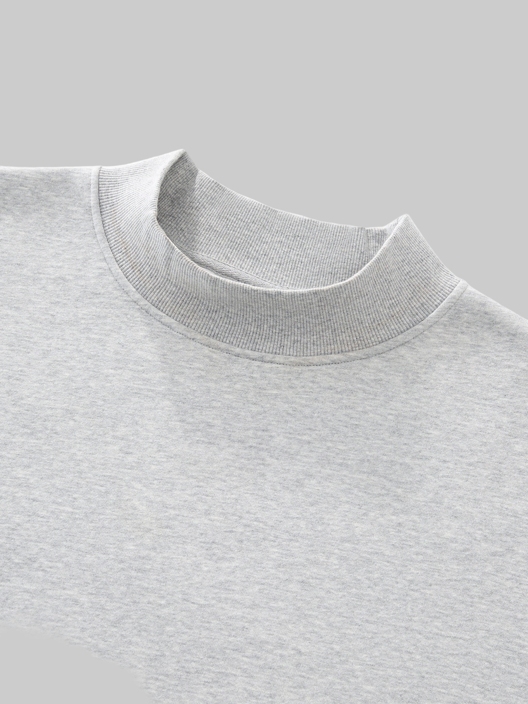 Sweat-shirt à col en molleton