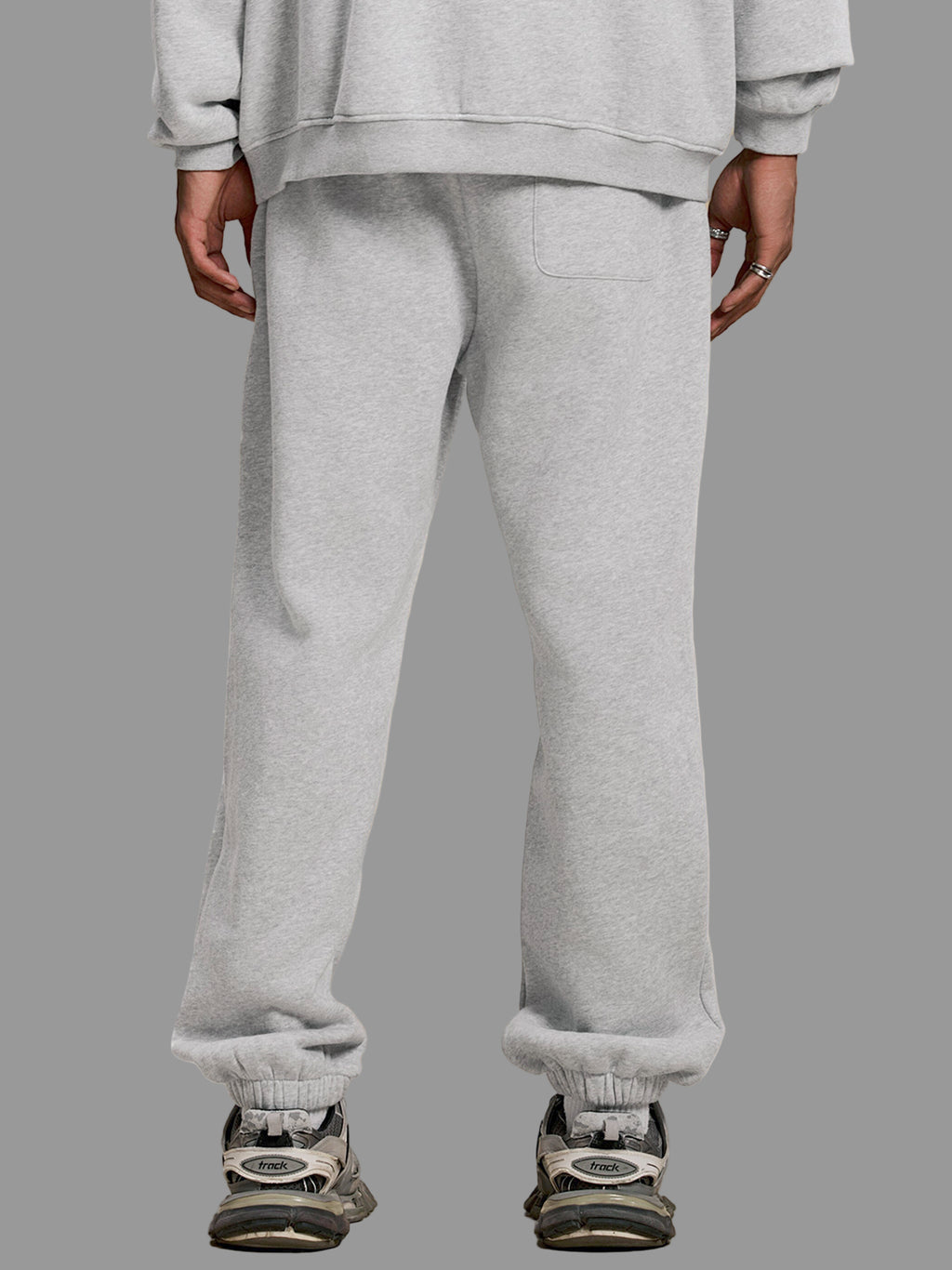 Pantalon jogging en polaire à bandes contrastées