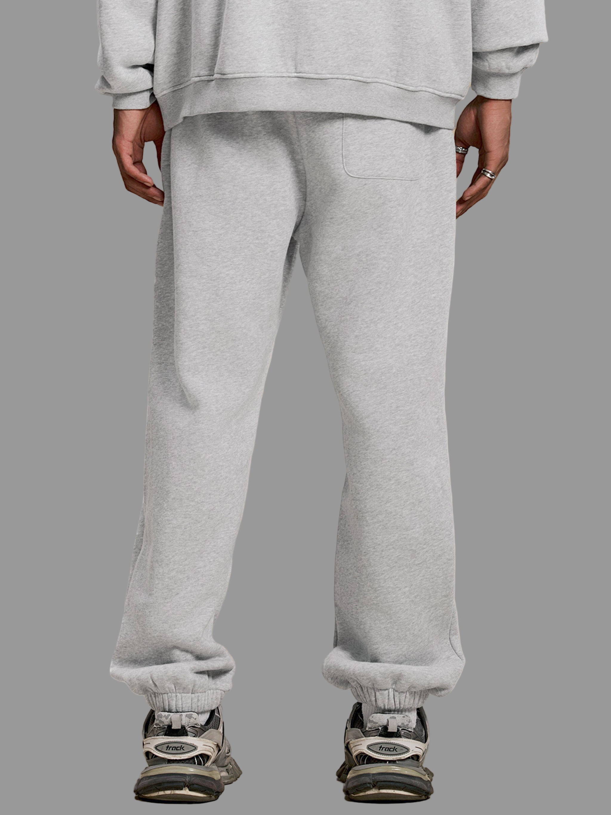 Pantalon jogging en polaire à bandes contrastées