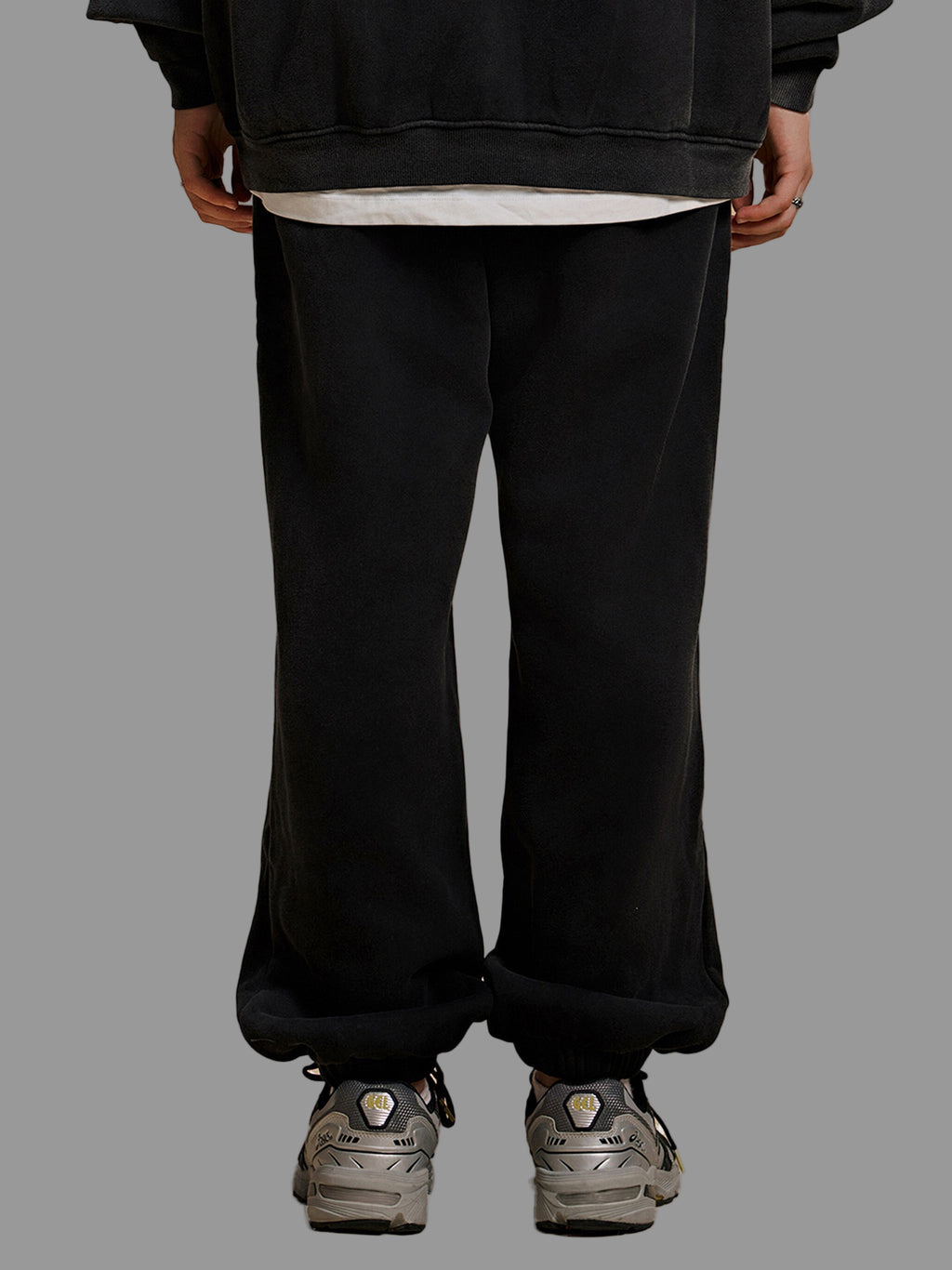 Pantalon jogging en polaire à bandes contrastées