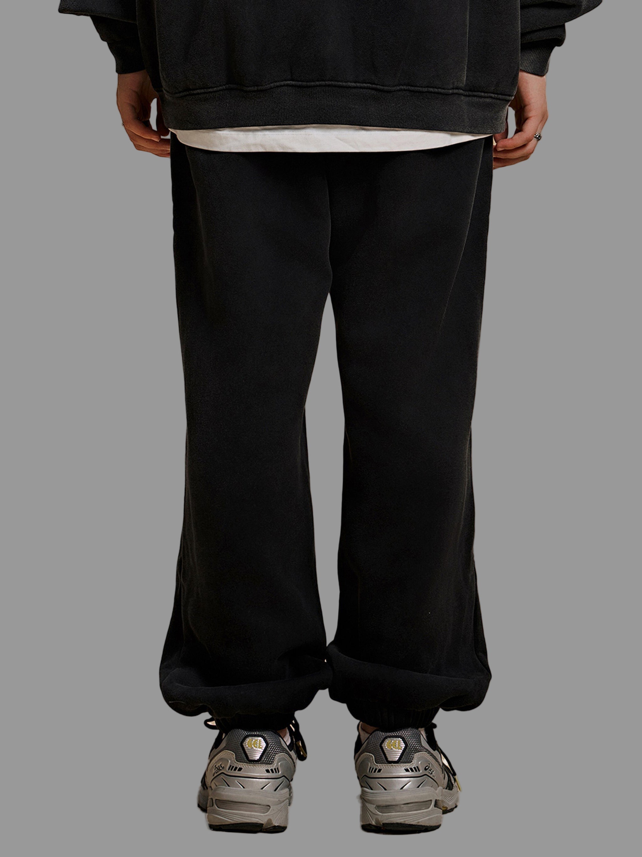 Pantalon jogging en polaire à bandes contrastées