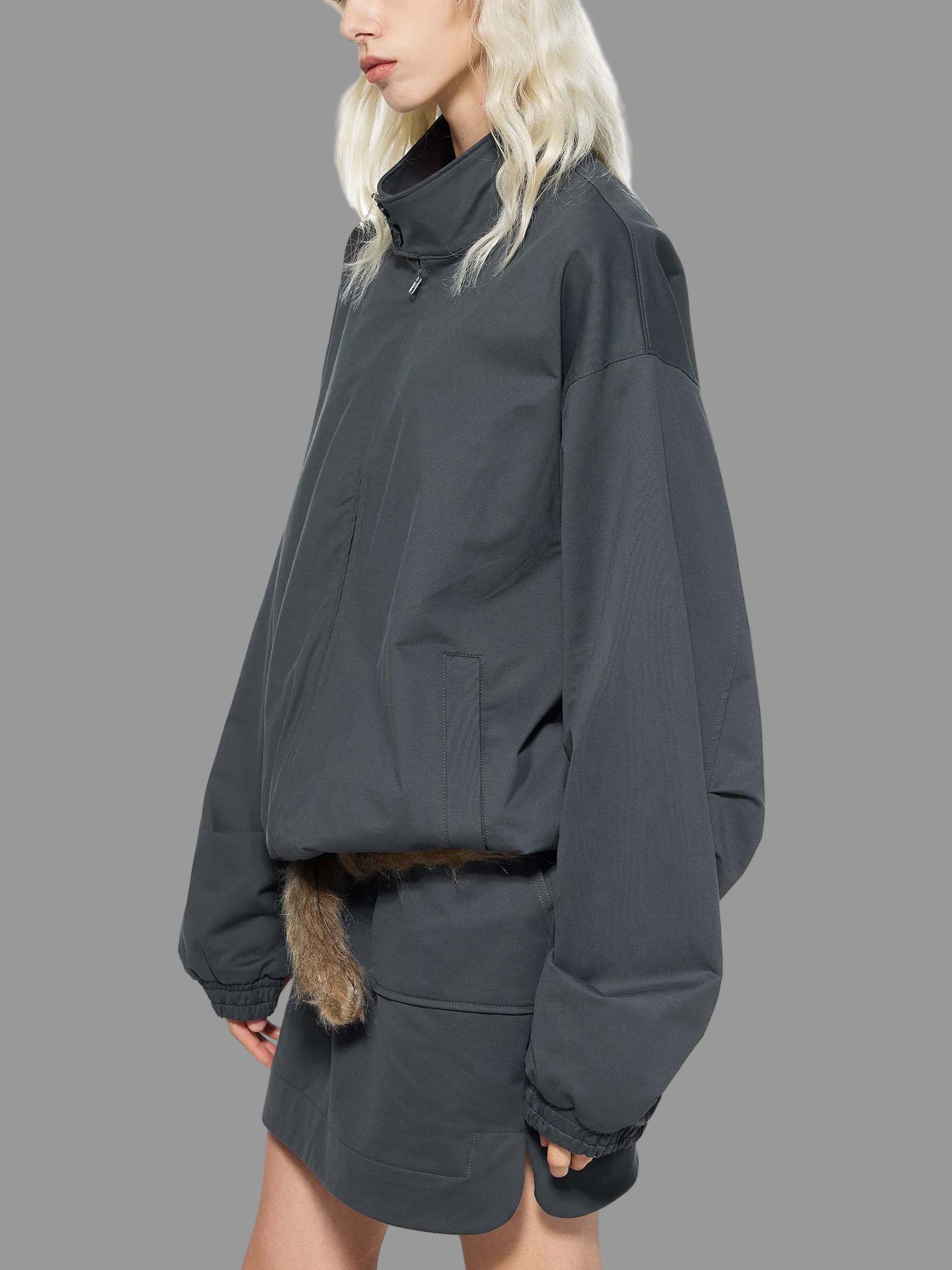 blouson aviateur à col montant