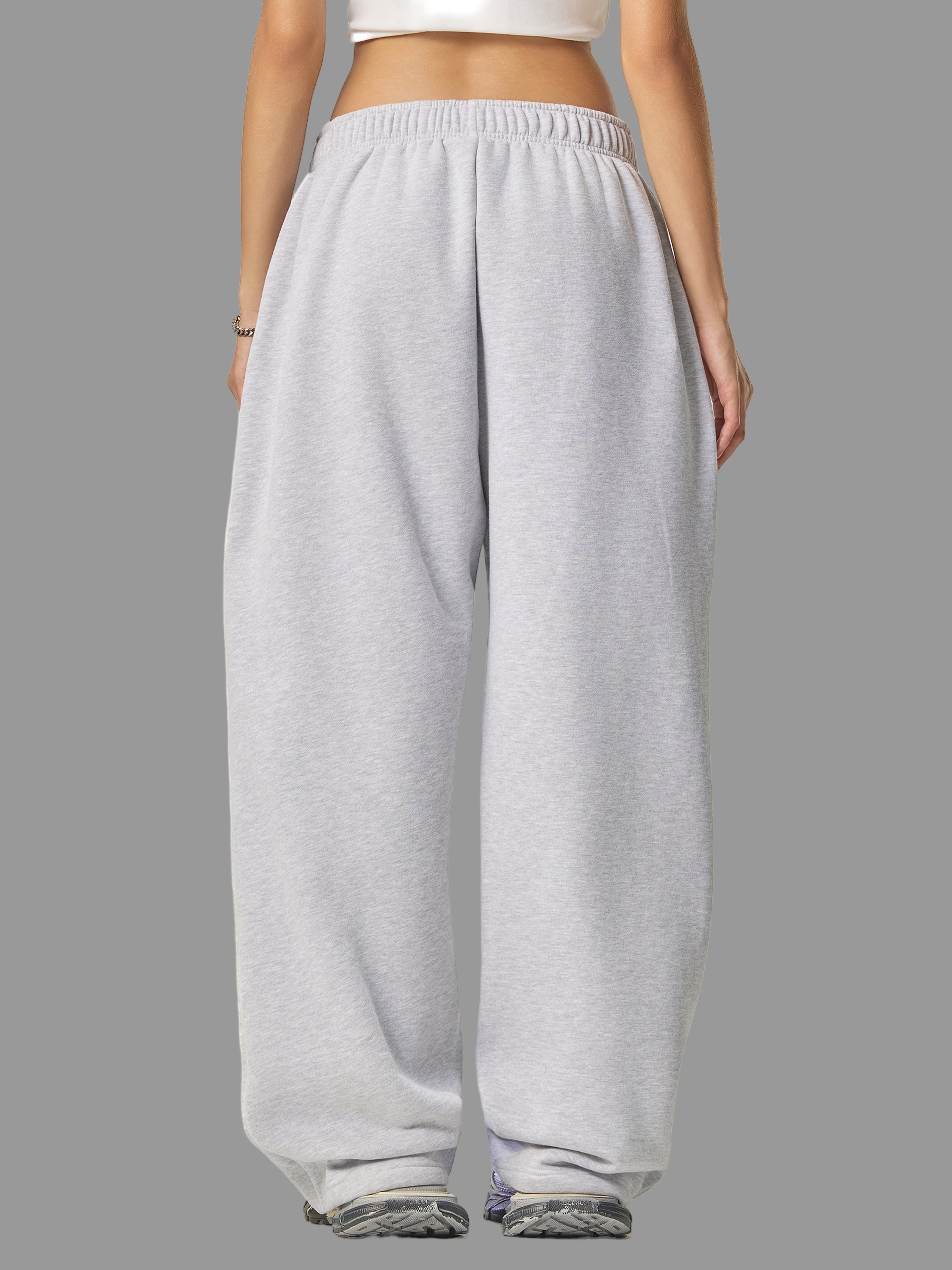 Pantalon de survêtement en polaire à surpiqûres