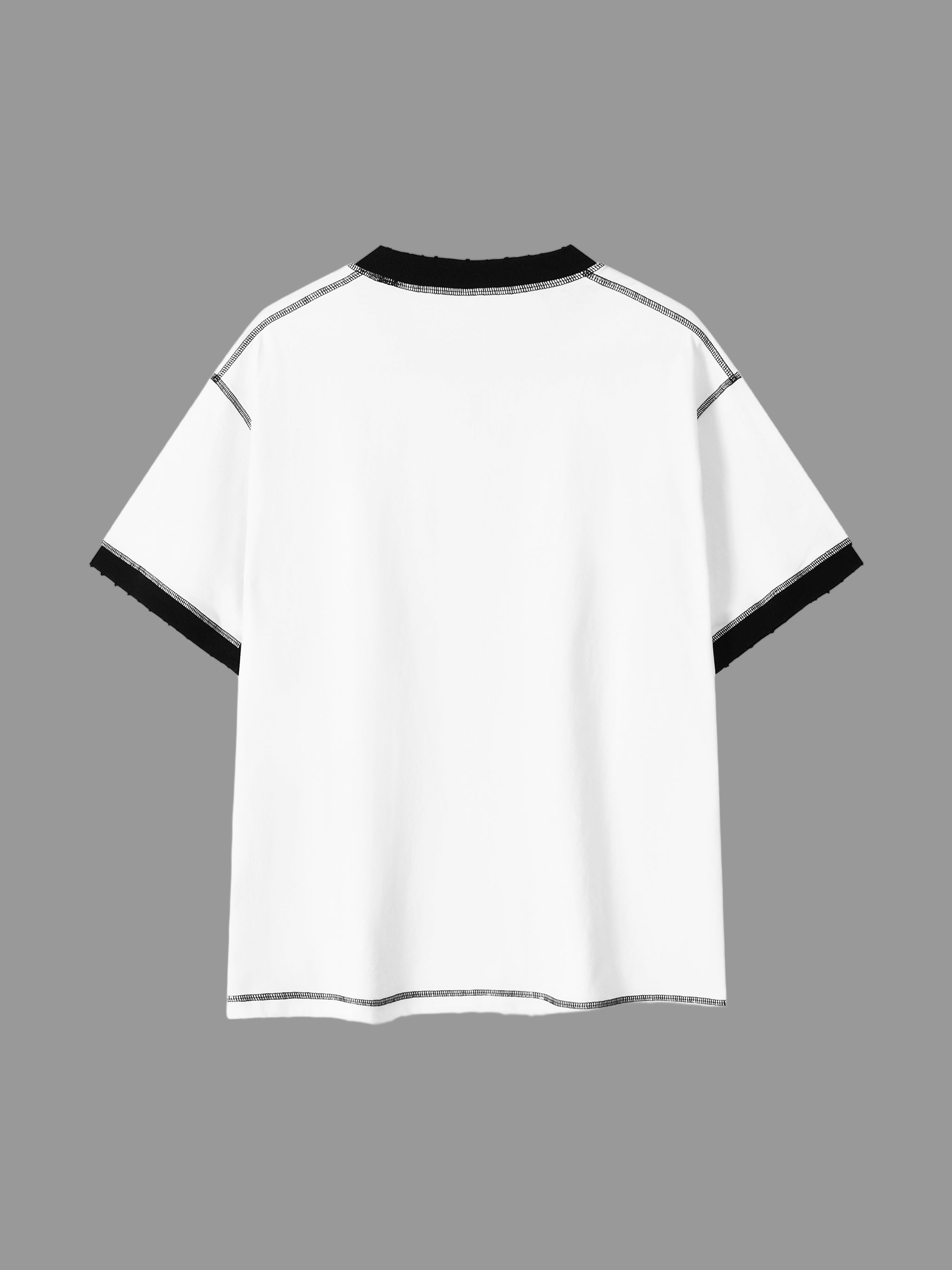 T-shirt à surpiqûres