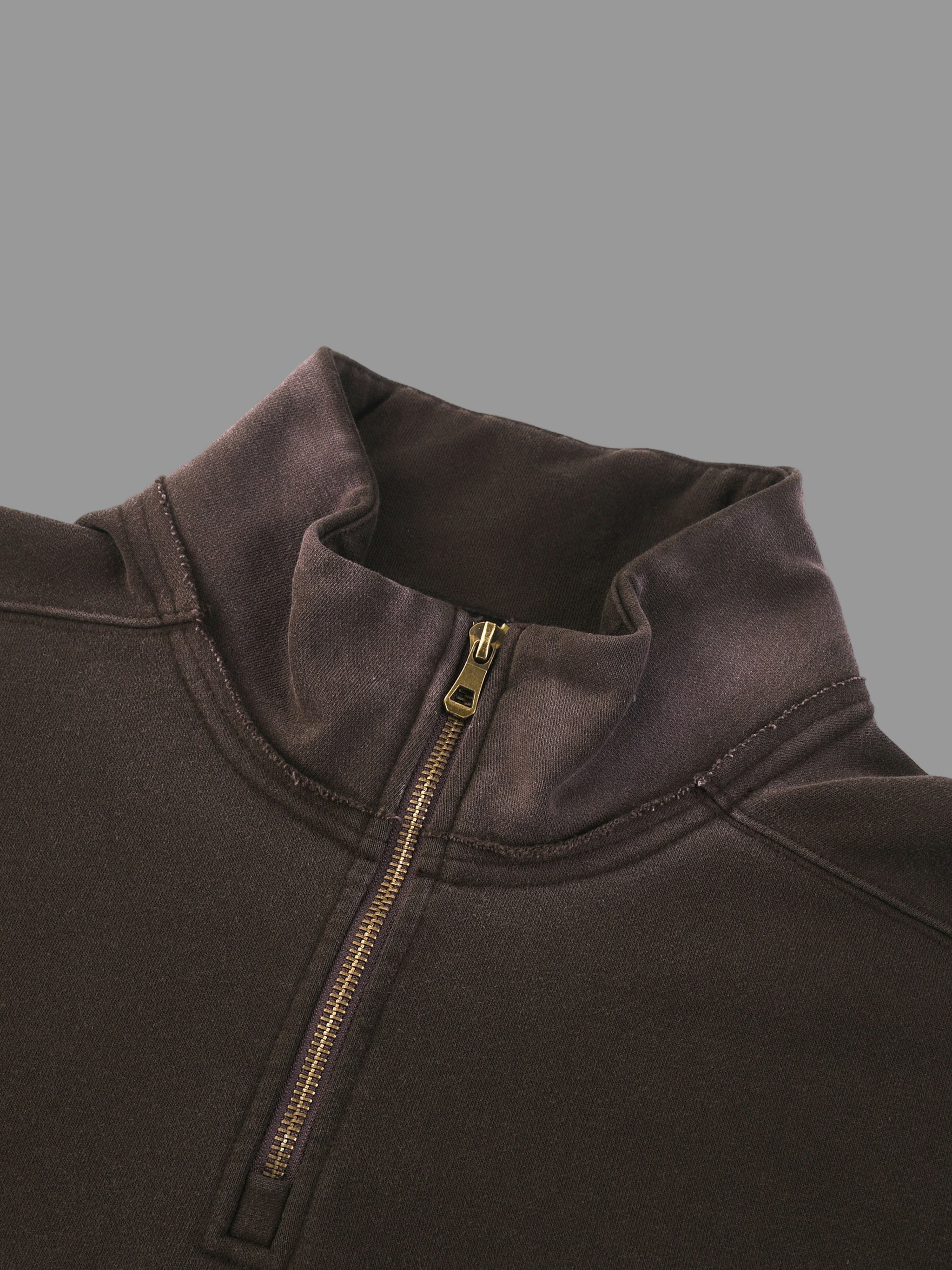 Sweat-shirt à col zippé