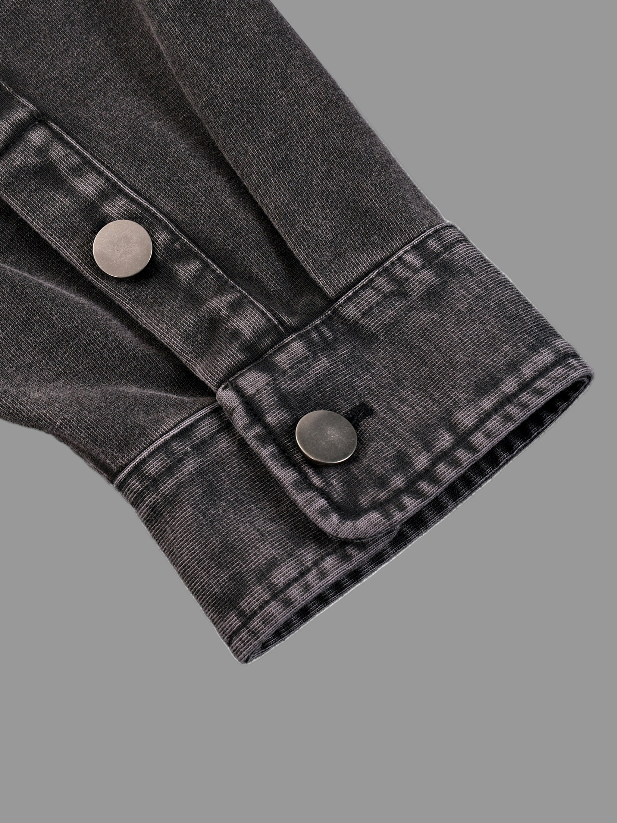 Veste en denim épais délavé vintage